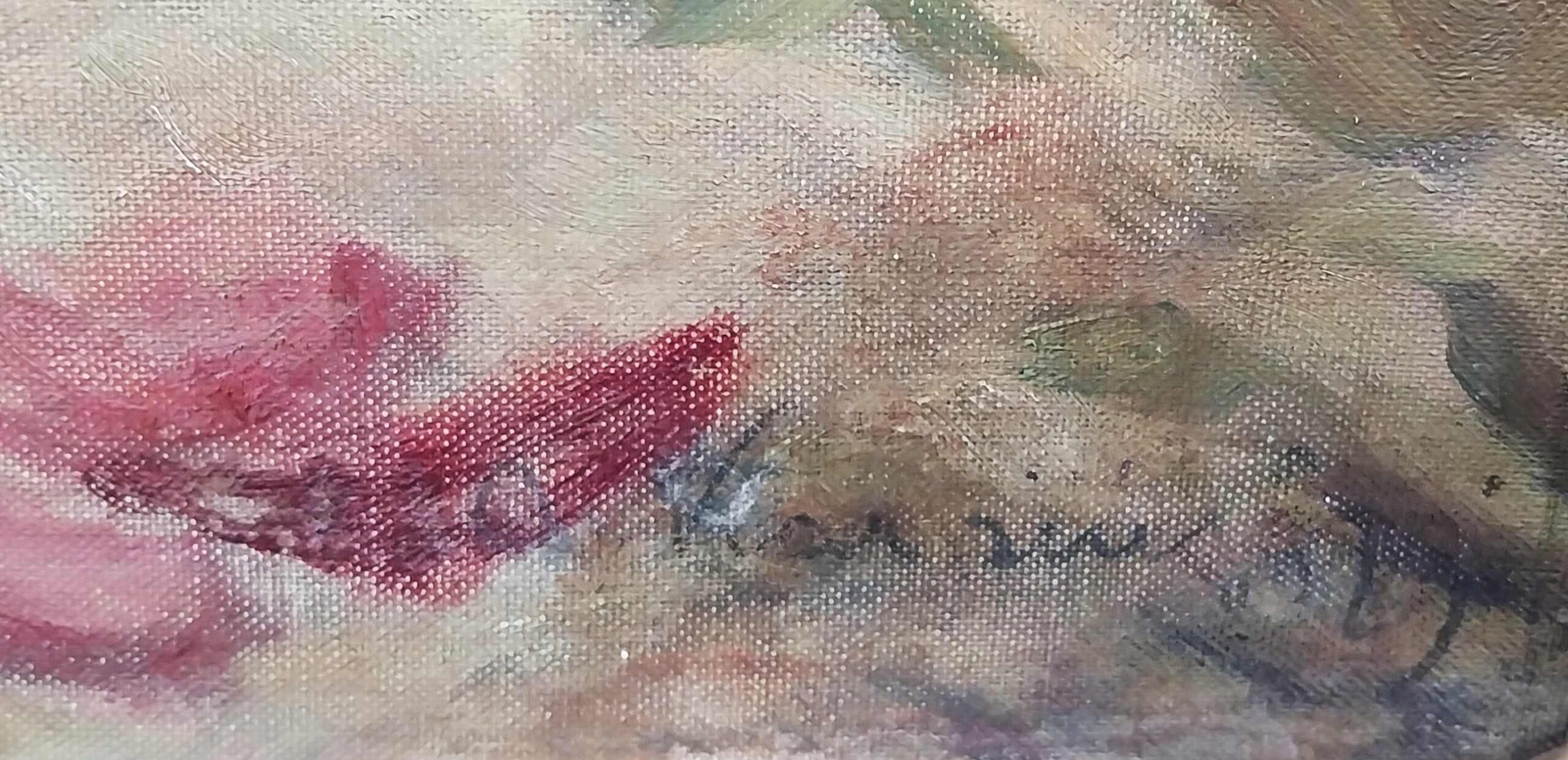 Alfons Karpinski "Róże w wazonie" - obrazek 2